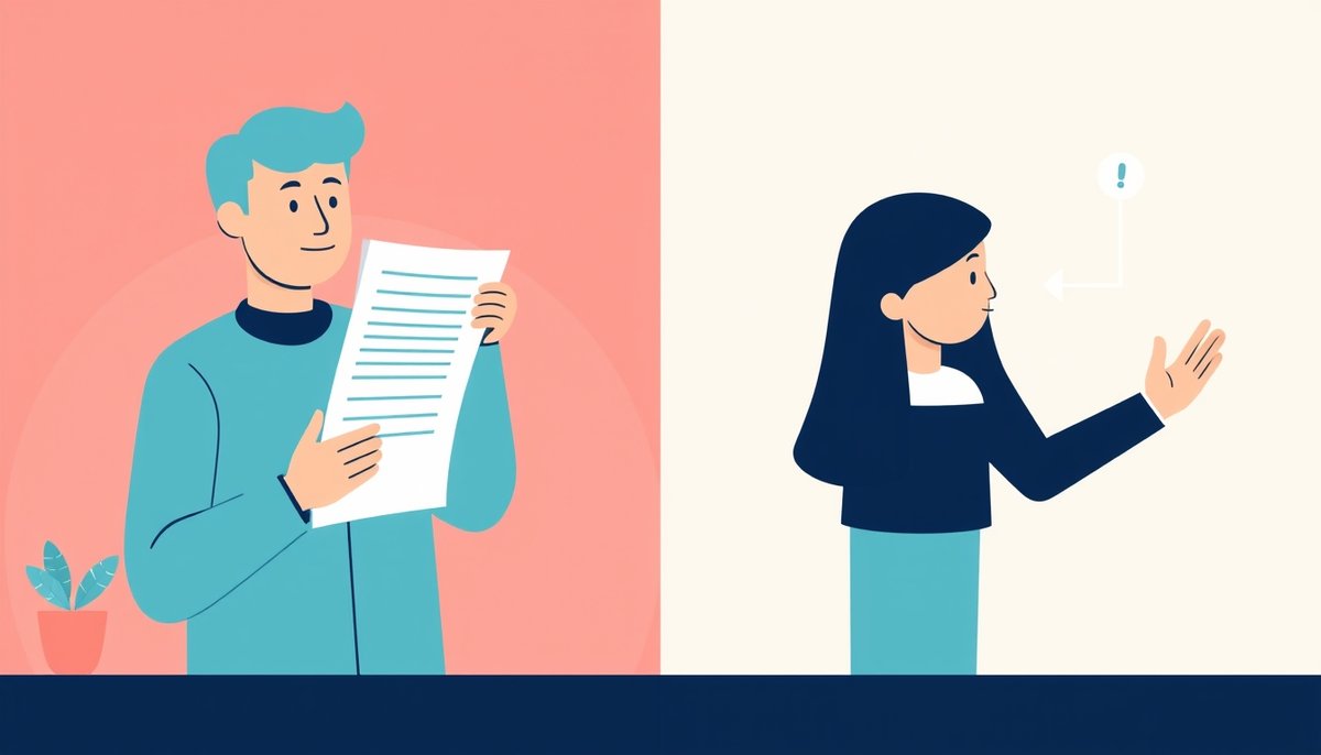 Evolución del procurement: persona abrumada por papeleo versus colaboración eficiente con asistente de inteligencia artificial Transformación del equipo de procurement: de tareas manuales a colaboración estratégica con IA