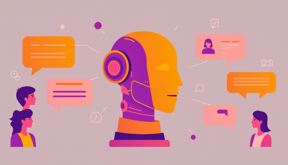 Inteligencia artificial analizando preferencias de clientes para crear mensajes y recomendaciones personalizadas Comunicación personalizada con clientes mediante análisis de IA