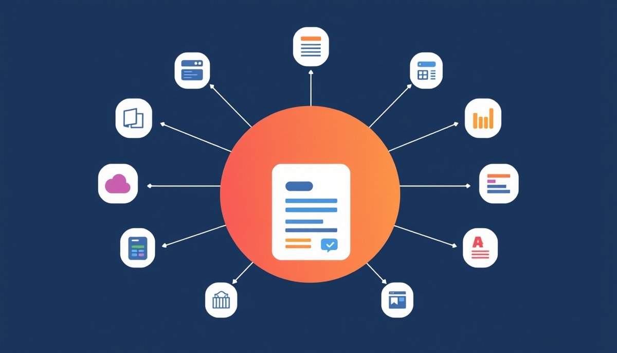 Reclutamiento inteligente con multiposting: distribución automatizada de ofertas de trabajo y métricas de rendimiento Sistema de multiposting inteligente irradiando ofertas de empleo a múltiples plataformas
