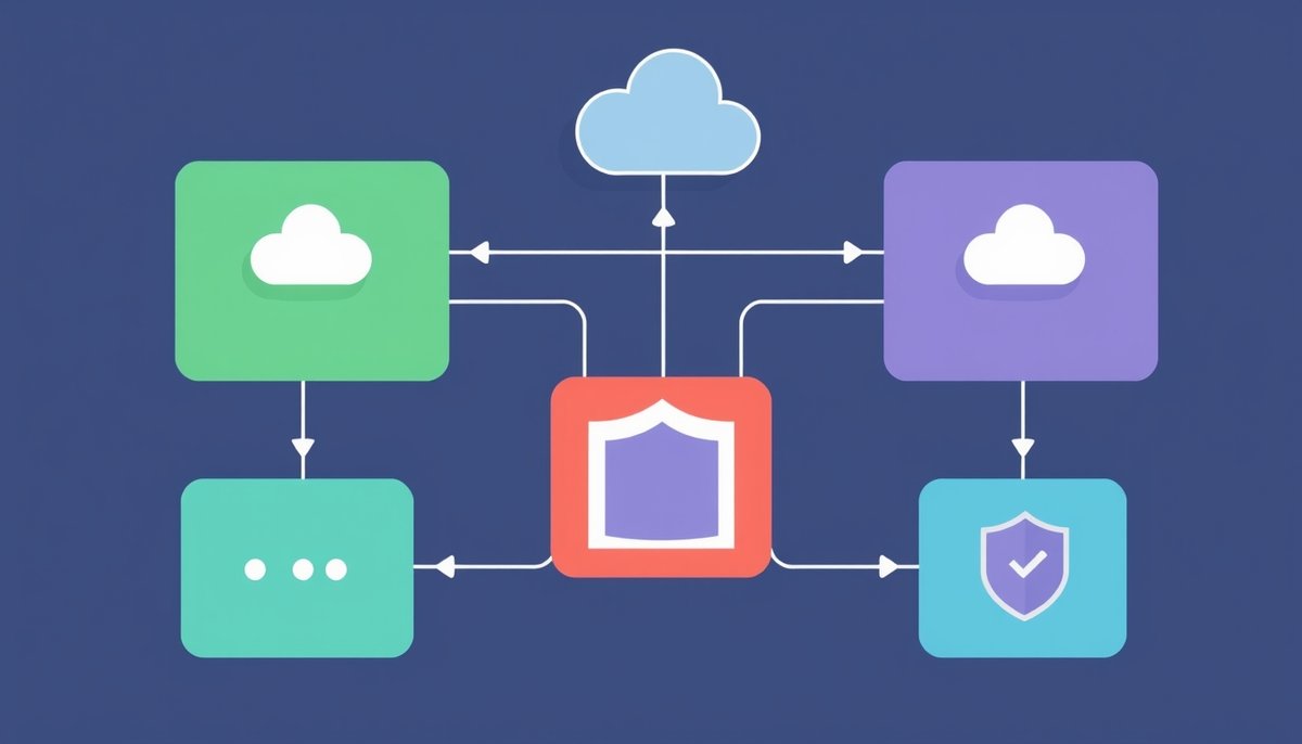 Diagrama técnico de integración: sistemas ERP y procurement existentes conectados a módulos de inteligencia artificial via APIs Arquitectura de integración de sistemas ERP con módulos de IA mediante APIs y flujo de datos