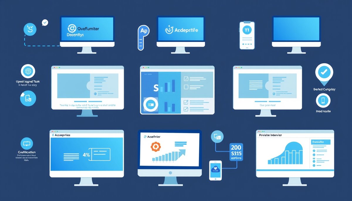 Interfaces de software de IA para ventas mostrando características y comparativas de proveedores líderes del mercado Comparación de principales plataformas de IA para ventas