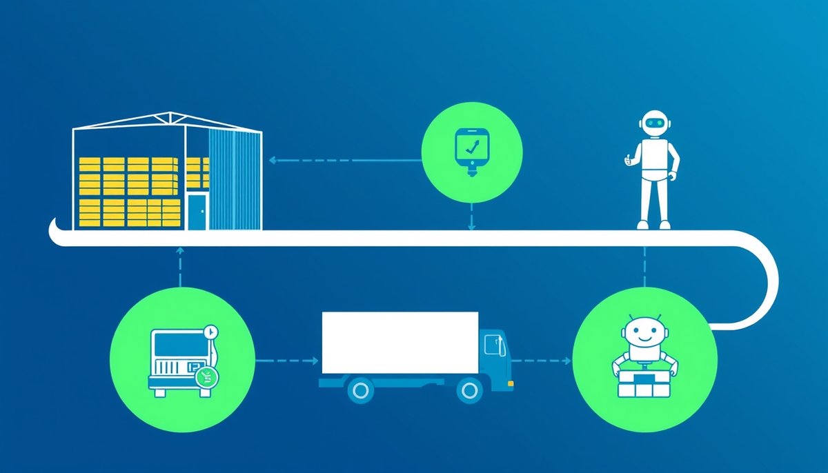Integración completa de IA en cadena de suministro: desde pronóstico de demanda hasta control de calidad automatizado Ecosistema de cadena de suministro con IA: pronósticos, optimización y logística automatizada