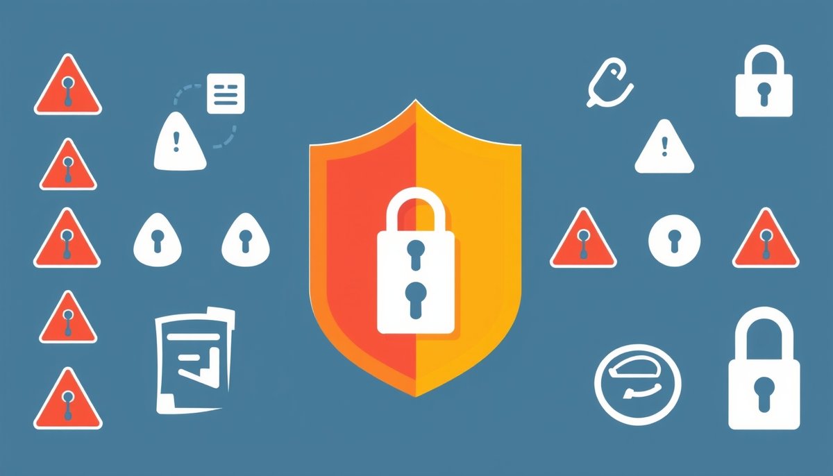 Ilustración sobre ciberseguridad en soluciones de IA jurídica: protección de documentos confidenciales, riesgos de APIs y medidas de control de acceso Ciberseguridad y gestión riesgos IA legal: protección documentos, APIs y control acceso