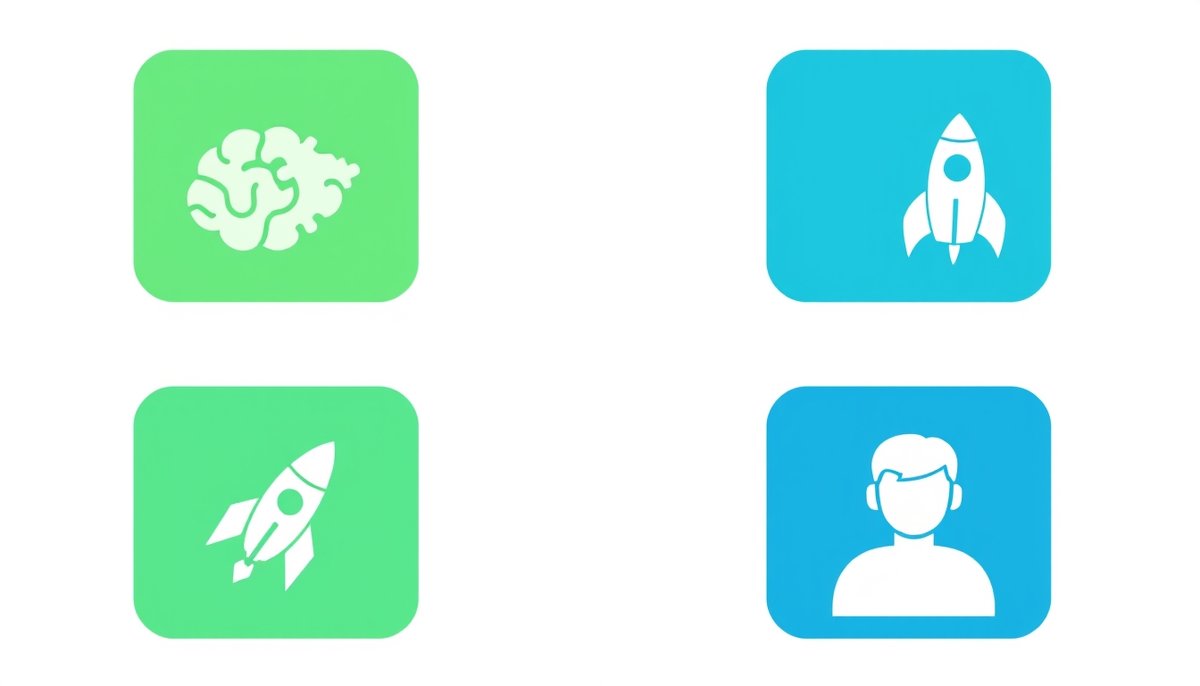 Vier Säulen der KI-Vorteile: Bessere Entscheidungen, optimierte Ressourcen, höhere Effizienz und Personalisierung KI-Vorteile im Projektmanagement: Entscheidungshilfe, Effizienz und Ressourcenoptimierung